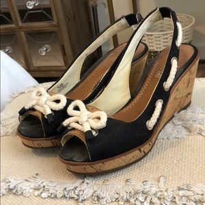 Sperrys cork wedge shoe a